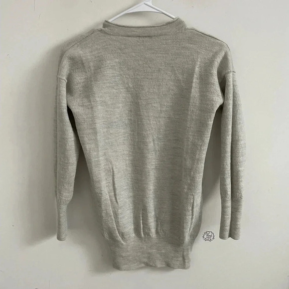 J.Crew Cardigan Women’s Sz M Button up Grey  Wool Workwear office career - Picture 4 of 4